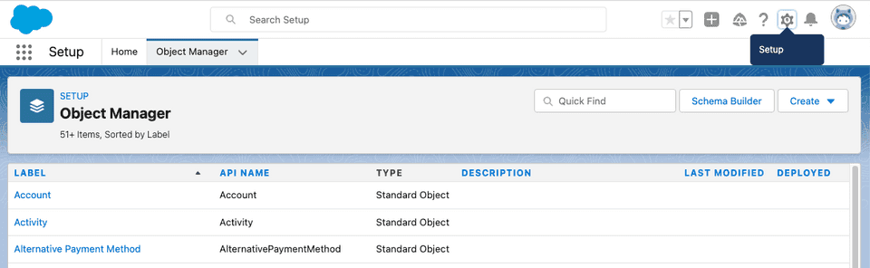 Salesforce custom object